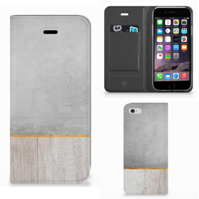 Apple iPhone 6 | 6s Book Wallet Case Wood Concrete