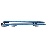 VidaXL Toiletbril met deksel waterdruppel mdf blauw - thumbnail