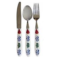 Boerenbont Bestekset (vork-mes-lepel) - thumbnail