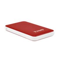 Externe Doos TooQ TQE-2528R 2,5" SATA USB 3.1 Rood - thumbnail