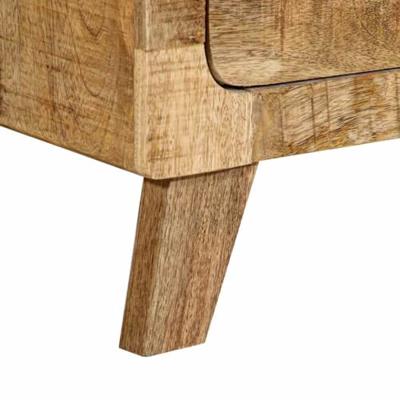 Nachtkastje 40x32x46 cm massief ruw mangohout