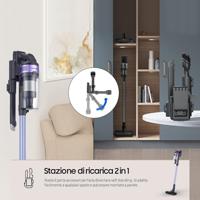 Samsung VS15A6031R4 Steelstofzuiger Batterij/Accu Droog Zakloos 0,8 l Zwart - thumbnail