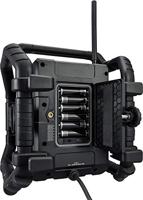 Sangean U-5 DBT Bouwradio DAB+, VHF (FM) AUX, Bluetooth Waterdicht, Stofdicht, Stofvast Zwart - thumbnail