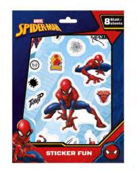 Undercover Sticker fun marvel spiderman, 8 vellen