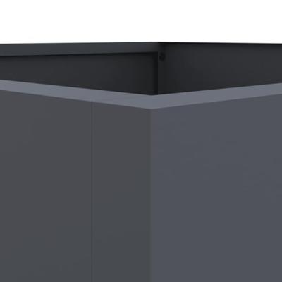 VidaXL Plantenbak 52x48x75 cm staal antracietkleurig VidaXL Plantenbak 52x48x75 cm staal antracietkleurig