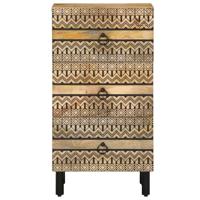 Dressoir 40x33,5x75 cm massief ruw mangohout - thumbnail