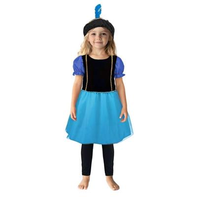 Overige Merken Pietenjurk 110-116 paars/blauw
