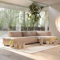 Zuiver Fat Freddy bank rechts rib Natural - thumbnail