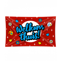 Gevelvlag &apos;Welkom Thuis&apos; Cartoon - thumbnail