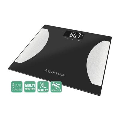 Medisana BS 475 Lichaamsanalyse Weegschaal Zwart/Zilver
