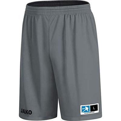 JAKO 4451 Reversible Short Change 2.0 - Zwart/Steengrijs - XS