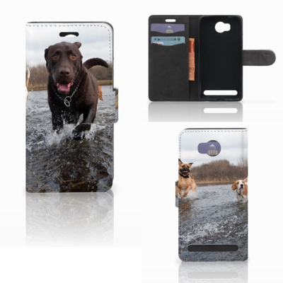 Huawei Y3 2 | Y3 II Telefoonhoesje met Pasjes Honden Labrador