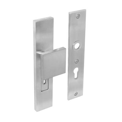 Intersteel Veiligheidsbeslag SKG3 rechthoekig duwer/geen kruk PC72mm kerntrekbeveiliging - RVS