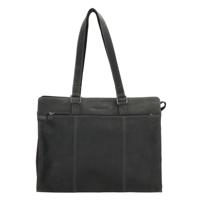 Hide & Stitches Idaho Laptopbag 15,6 inch-Black - thumbnail