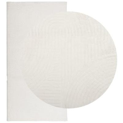 VidaXL Vloerkleed iza laagpolig scandinavisch 100x200 cm crèmekleurig VidaXL Vloerkleed iza laagpolig scandinavisch 100x200 cm crèmekleurig