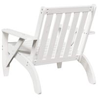 Tuinstoel Adirondack 75x77x77 cm massief grenenhout wit - thumbnail