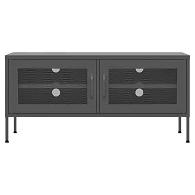 Tv-meubel 105x35x50 cm staal antracietkleurig