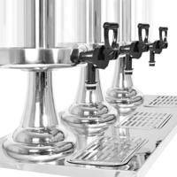 VidaXL Drievoudige sapdispenser roestvrij staal 3x8 l - thumbnail