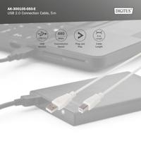 DIGITUS USB 2.0-aansluitkabel, 5 m - thumbnail