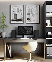 Klipsch: R-40PM Draadloze Boekenplank speakers - 2 stuks - Zwart - thumbnail