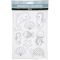 Creativ Company Magneten, zeefiguren, vel 14,85x21, 1 vel - thumbnail