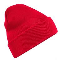 Beechfield CB45R Recycled Original Cuffed Beanie - Classic Red - One Size - thumbnail