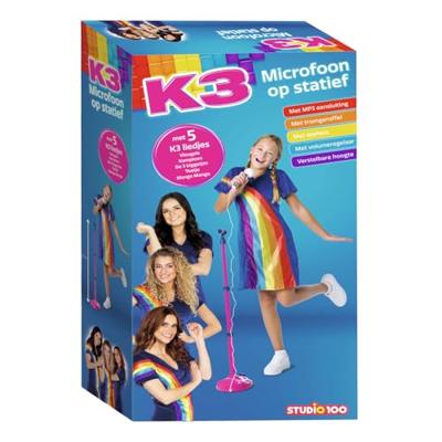 Studio 100 K3 microfoon op statief