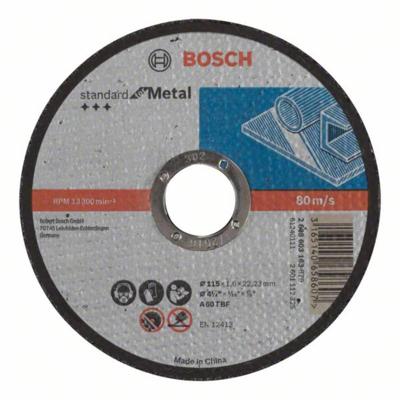 Bosch Professional Doorslijpschijf PRO Metal 115x22,23mm VE=1 - 2608603163 Bosch Professional Doorslijpschijf PRO Metal 115x22,23mm VE=1 - 2608603163