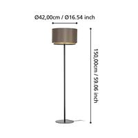 Stars of Light SchemerlampMarchena cappucino met hout - Ø 42cm - 390124 - thumbnail
