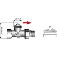 700100 Radiator-ventieladapter Geschikt voor radiator Herz - thumbnail