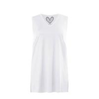 Ulla Popken Top, relaxed, V-hals, brede bandjes zijsplitten - Grote Maten - thumbnail