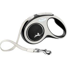 Flexi New Comfort Tape Grijs & Blauw Extra Kleine 3m Intrekbare Hondenriem/Leiding voor Honden tot 12kgs/26lbs