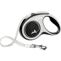 Flexi New Comfort Tape Grijs & Blauw Extra Kleine 3m Intrekbare Hondenriem/Leiding voor Honden tot 12kgs/26lbs - thumbnail
