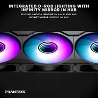 Phanteks PH-F120M25R_G2_DBK01 PC-ventilator Zwart (b x h x d) 120 x 25 x 120 mm - thumbnail