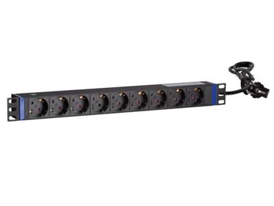 DSI 19 inch 9 voudige stekkerdoos stekkerdoos (Zwart)