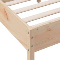 Bedframe met hoofdbord massief grenenhout 120x200 cm - thumbnail