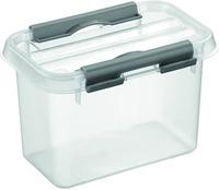 Sunware Q-line box 0,8 liter transp/metaal - thumbnail