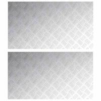 VidaXL Trap tread rechthoekig 2 pcs zilver 90 x 50 cm aluminium - thumbnail