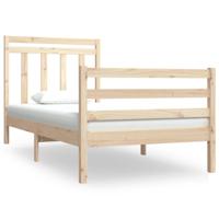 Bedframe massief hout 90x190 cm - thumbnail