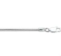 Huiscollectie Zilveren Ketting Slang Rond 2 mm x 42 cm - thumbnail