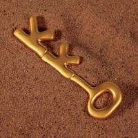 SpongeBob SquarePants Replica Crusty Crab Key 24k Gold Plated - thumbnail