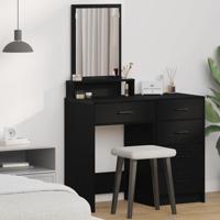Kaptafel met lade Zwart eiken 50 x 41 x 140 cm Bewerkt hout - thumbnail