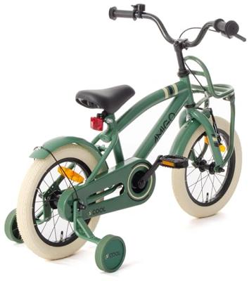 AMIGO 2Cool 14 Inch Jongens Terugtraprem Groen AMIGO 2Cool 14 Inch Jongens Terugtraprem Groen
