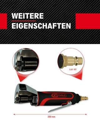 KS Tools 515.5440 Pneumatische doorslijpmachine, 23.000 omw/min. KS Tools 515.5440 Pneumatische doorslijpmachine, 23.000 omw/min.
