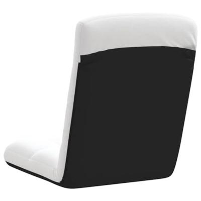 Vloerstoel inklapbaar 71x51x62 cm stof wit