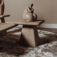 Tower Living Vierkante Bijzettafel 'Asti' Mangohout, 60 x 60cm, kleur Naturel - thumbnail