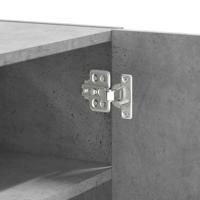 Wandkast 75x35x60 cm bewerkt hout betongrijs - thumbnail