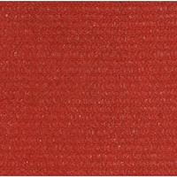 VidaXL Zonnezeil 160 g/m² 3,6x3,6 m hdpe rood - thumbnail