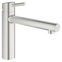Grohe Concetto keukenkraan met uittrekbare kraanuitloop Supersteel - thumbnail