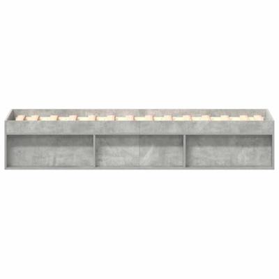 Bedframe betongrijs 90x200 cm